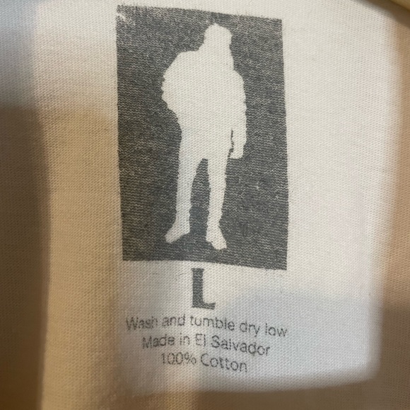 ASAP A$AP Rocky white w/ inverted & posterized black profile graphic tee sz L - Picture 9 of 10